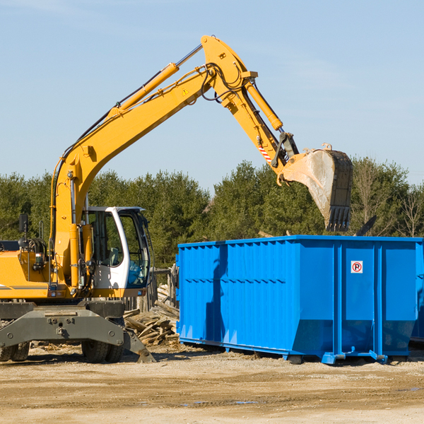 can i choose the location where the residential dumpster will be placed in Loomis MI